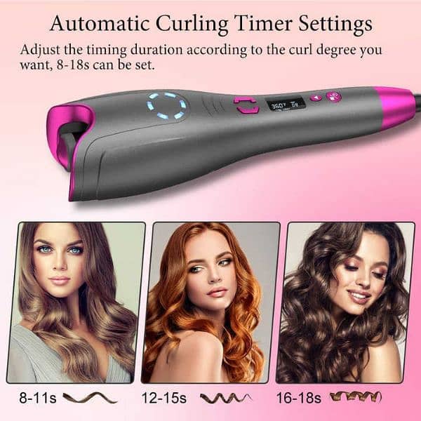Iron Hair Curler Wave Formers Curler Hair Rollers  Wavy Auto Rotating 3