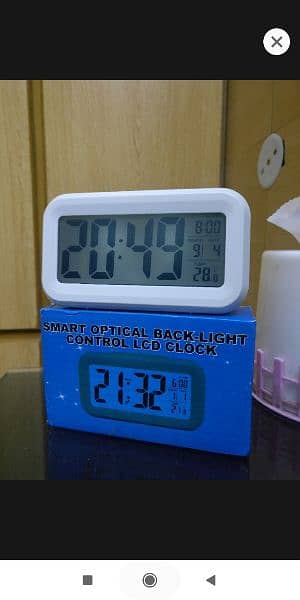LED Digital Alarm Clock Backlight Snooze Data Time Calendar Des 4