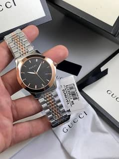 Gucci Men’s Swiss Made Quartz Stainless Steel Black Dial YA126410 0