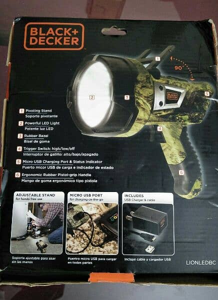 Black Decker Rechargeable Light Other Home Appliances 1082498505