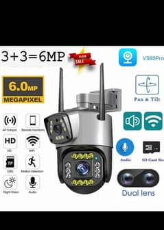 PTZ WIFI DUAL CAMERA WITH ALL FAETURES 6 MEGA PIXEL WITH HD VISION