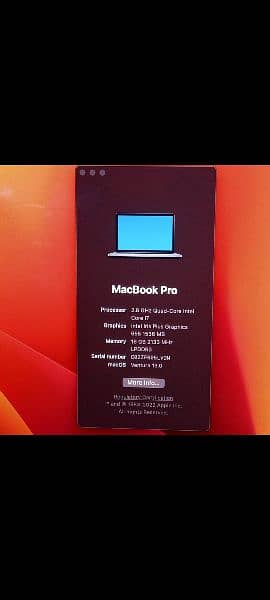 MacBook Pro 2019 Core i7 16GB 512GB 13" CTO Model A1989 1