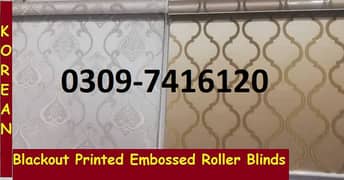 Window Blinds, roller blinds/curtains (printed embossed quality high)