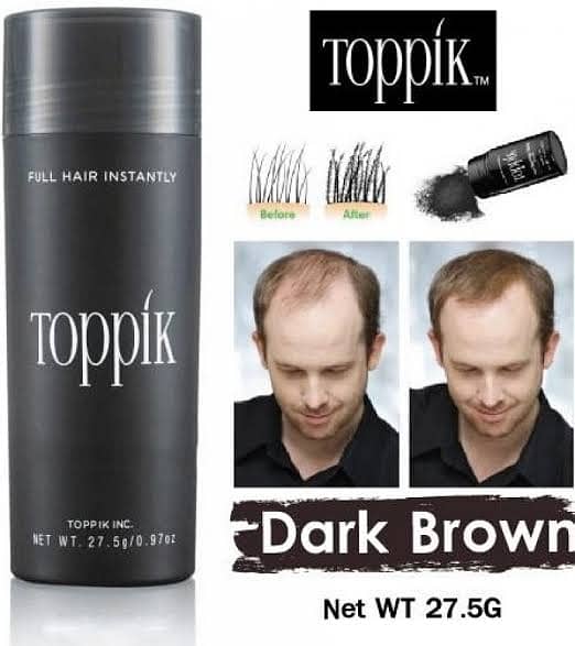 Toppik Hair Loss Building Fibers - 27.5 g (Dark Brown) 0