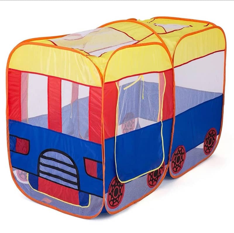 Pop up tent Playhouse for Kids - Bus Shape - 54 x 37 x27 inches 2