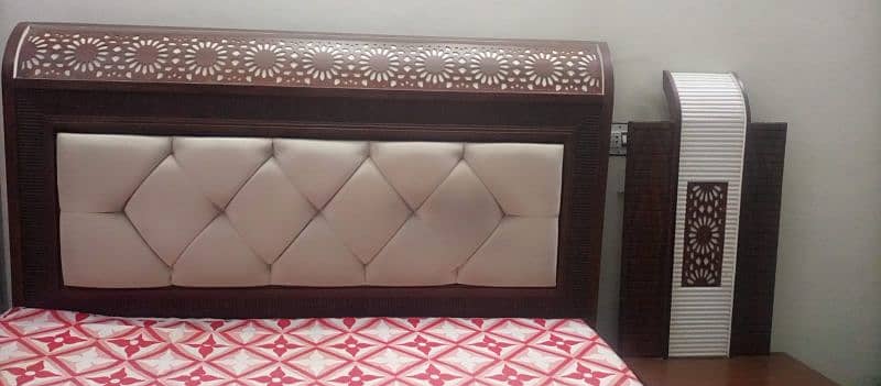 Bed Set (CNC design) Heavy Wooden 2