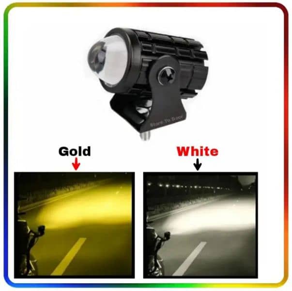 2 spot light with 2 colors 12volt universal cash on delivery all Pak 1