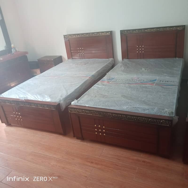 Bed/bed set/single bed/wooden bed/furniture 2