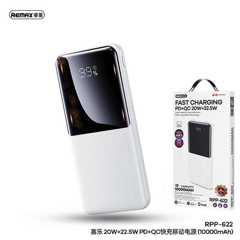 Aspor A301 4 In 1 Power Bank 20000mah With Lcd Digital Display 2