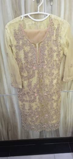 Bridal Sharaara with fully Embroidered work.