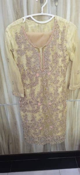 Bridal Sharaara with fully Embroidered work. 0