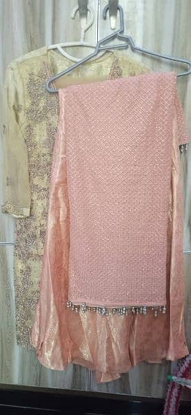 Bridal Sharaara with fully Embroidered work. 10