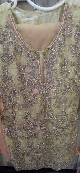 Bridal Sharaara with fully Embroidered work. 12