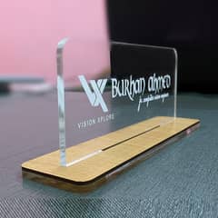 Table & Desk Name Plate with card & pen holder GT001