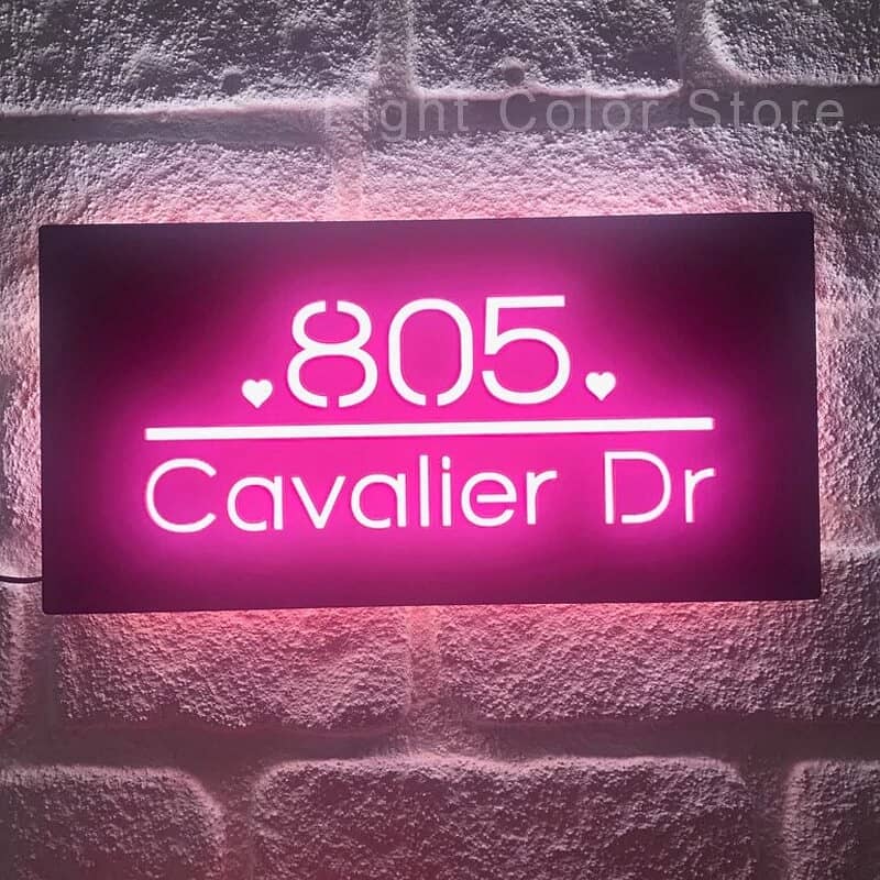 Led House/Office Name Plate 17
