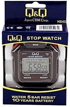 Digital Stopwatch Q and Q Water Resistant 5 bars