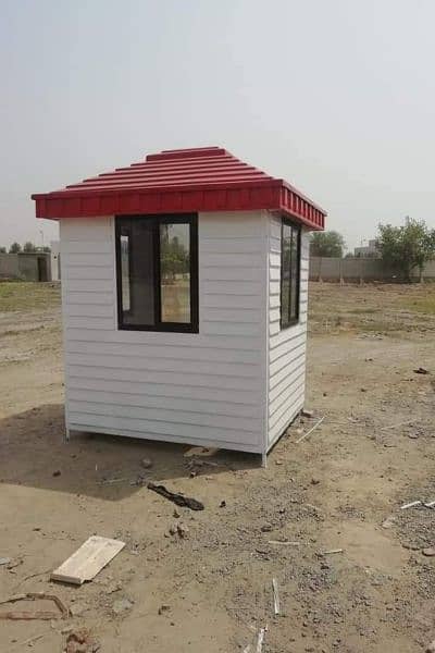 Fiberglass check post/guard room for sale with iron stracture 0