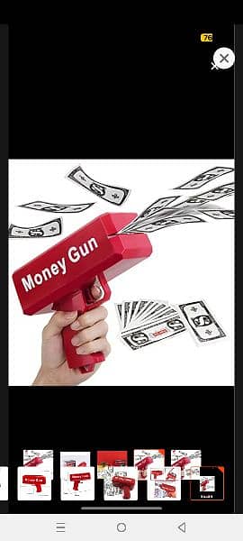 Super Money gun Machine toy battery operated 0