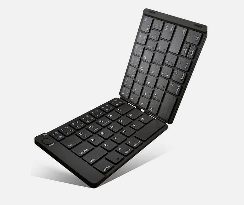 Mini Pocket Portable Bluetooth Wireless Keyboard Folding Foldable 0