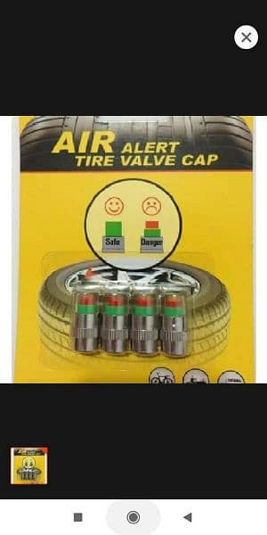 Air Alert Tire Pressure Monitor Valve Stem Cap Sensor - 4Pcs | 2