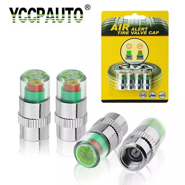 Air Alert Tire Pressure Monitor Valve Stem Cap Sensor - 4Pcs | 3