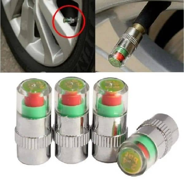 Air Alert Tire Pressure Monitor Valve Stem Cap Sensor - 4Pcs | 0