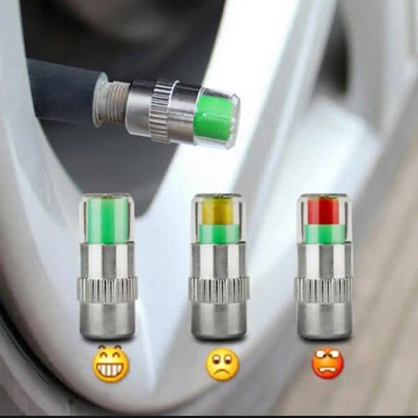 Air Alert Tire Pressure Monitor Valve Stem Cap Sensor - 4Pcs | 5