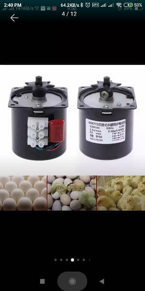 220v 14W Gear Motor 2.5-100RPM egg Turner Incubator Electric Moto 8