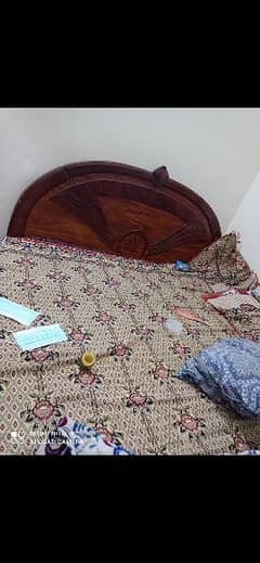 very nice solid wooden double bed super condition