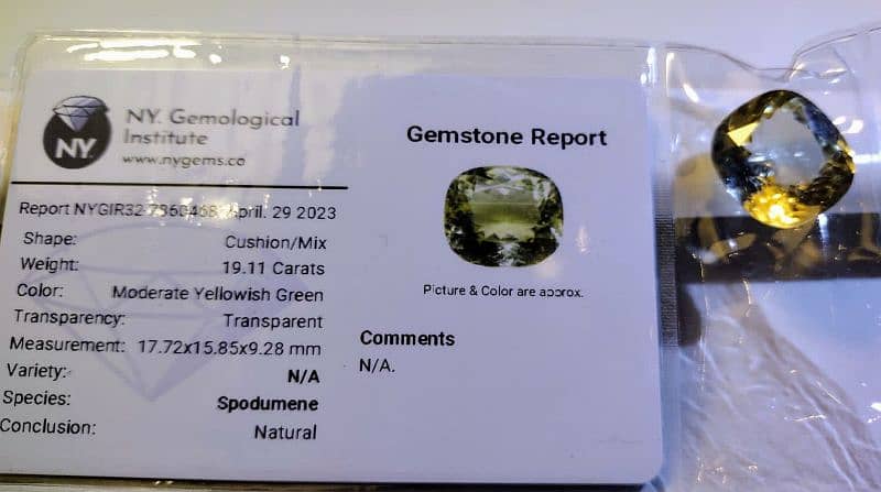 Natural Aquamarine, Hessonite, Garnet, Peridot, Emerald 17