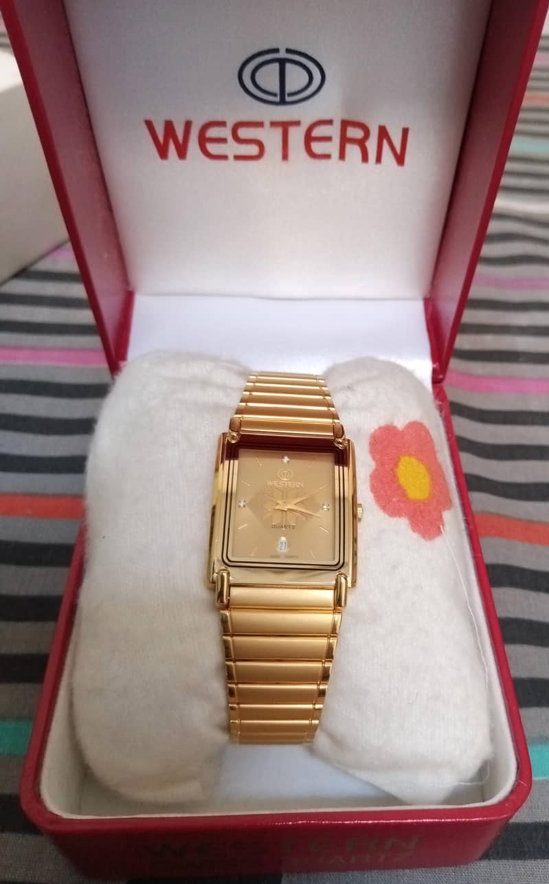 Swiss Quartz watch 23K Gold plated 1