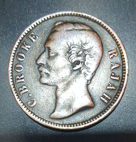 Antique Coin of British Malaysia (SARAWAK) One Cent 1870 0