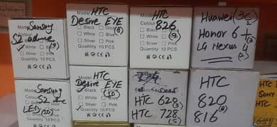 Htc All models orignal lcds and parts are available