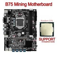 b75 mining mother board with 8 port usb mining slot