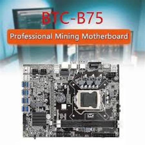b75 mining mother board with 8 port usb mining slot 4
