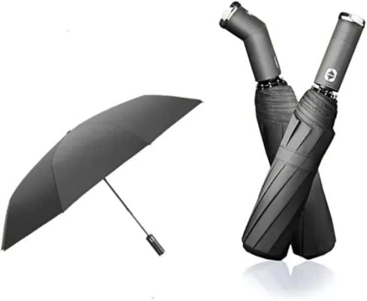 automatic portable Folding Umbrella with Flashlight Executive Size 5