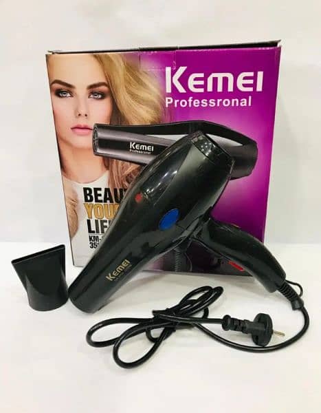 Hair dryer professional hot & cool  kemei Braun remelton 1