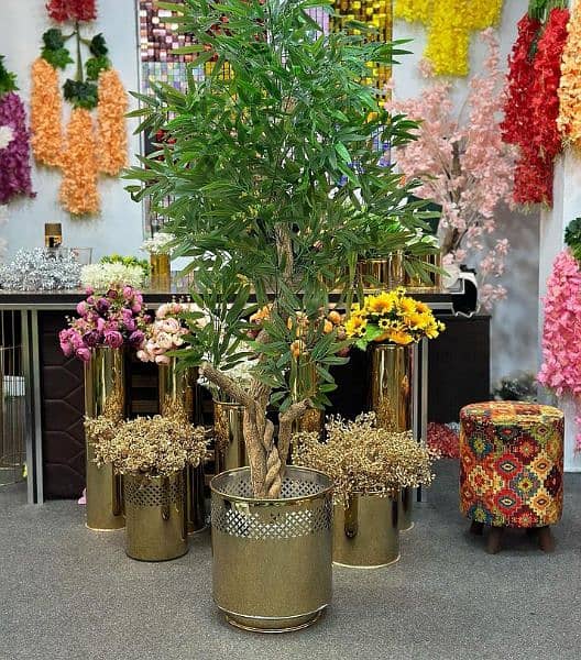 Golden Stainless Steel Planter Pot Avalaible Manifucture 15