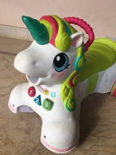 Kids Branded Musical Unicorn 3 in 1 Ride On & Walker
