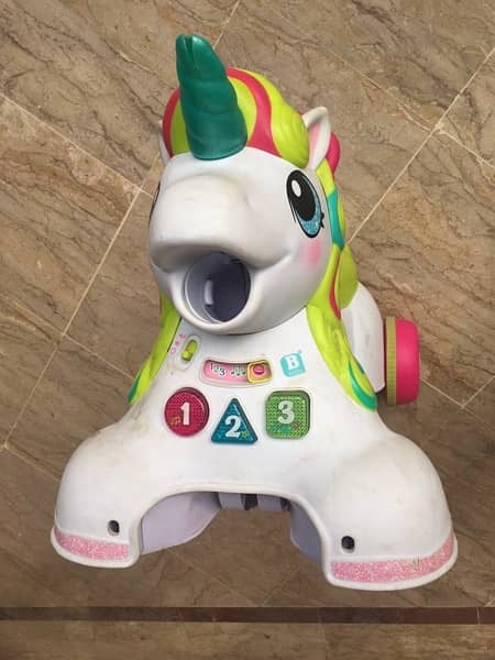 Kids Branded Musical Unicorn 3 in 1 Ride On & Walker 5