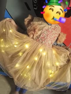 Princess fairy led lights fancy Frocks 3 to 4 years baby 0