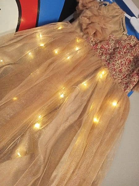 Princess fairy led lights fancy Frocks 3 to 4 years baby 1