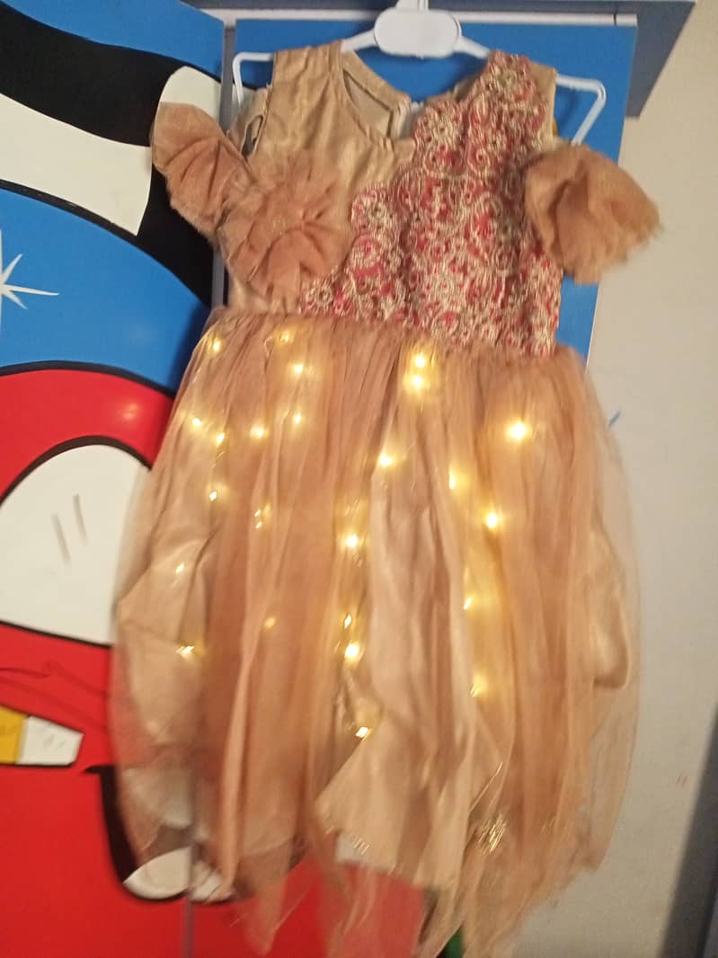 Princess fairy led lights fancy Frocks 3 to 4 years baby 6