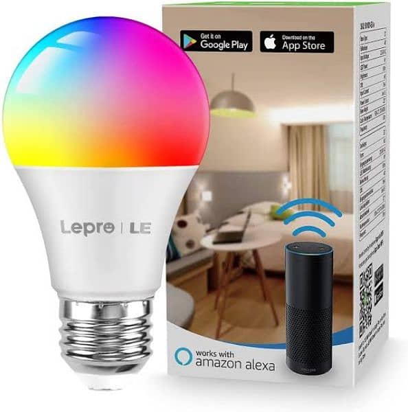 2× Smart wifi bulb  [also Wifi led strips available] 7