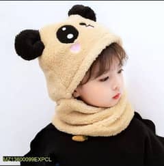 Kids Wool Cap With Neck Warmer 0