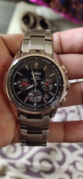 Wired discount solar chronograph