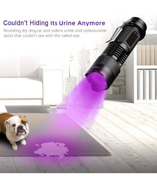 Zoomable Led UV Flashlight Torch 12