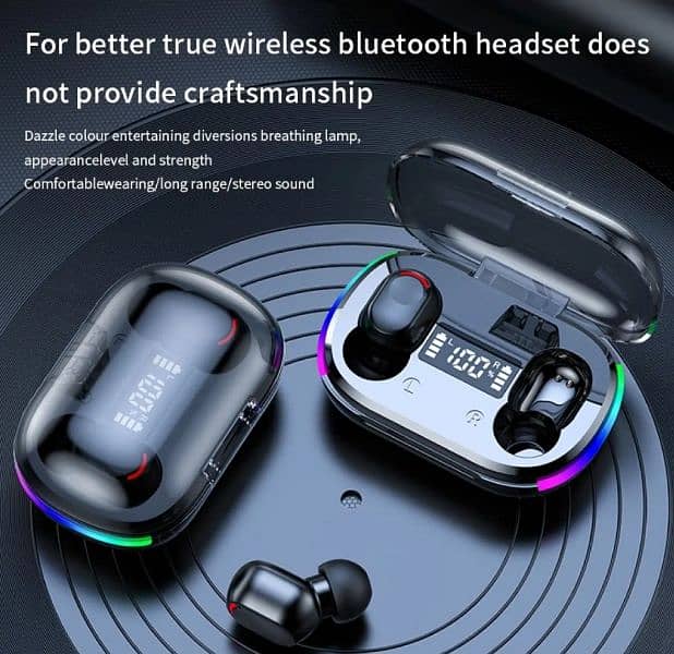y80 ipods Bluetooth Earphones Hifi Stereo Sound Music with RGB Lights 1