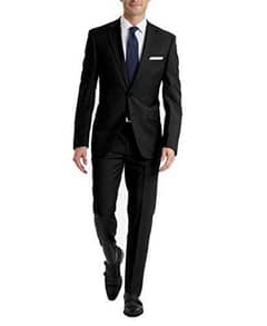 Men's business black 2 piece  full suit 34 size.