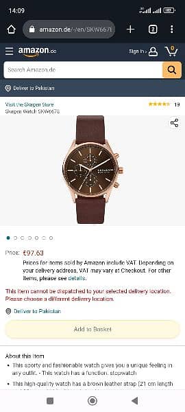Skagen American Wrist Watch NEW  (0332-0521233) 0
